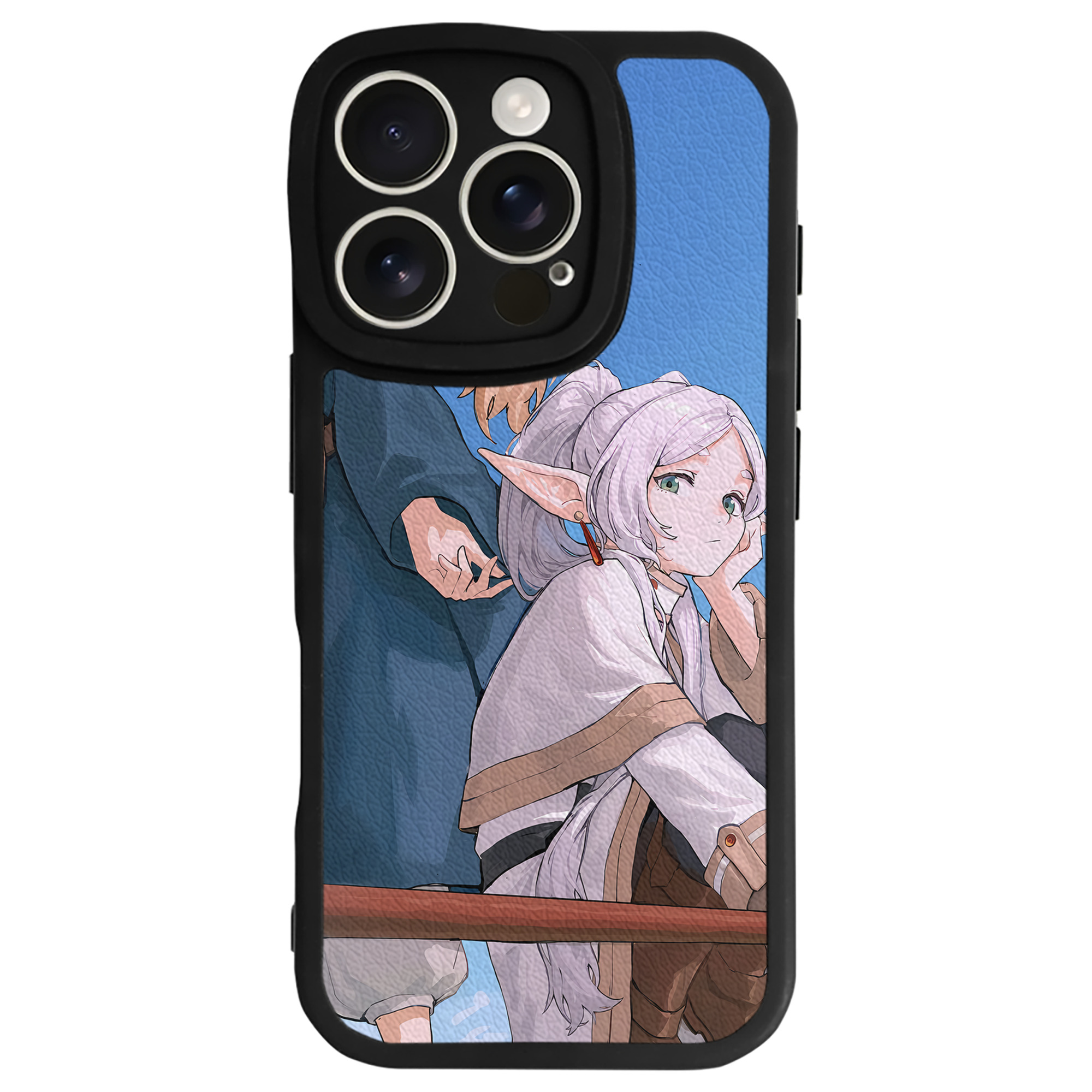 （画像用） 葬送のフリーレン Frieren 【iPhone 16シリーズ対応】シリコンスマホケース（レザー調） 材質：シリコン